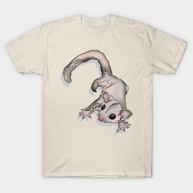 Climbing Sugar Glider T-Shirt by Zodiart